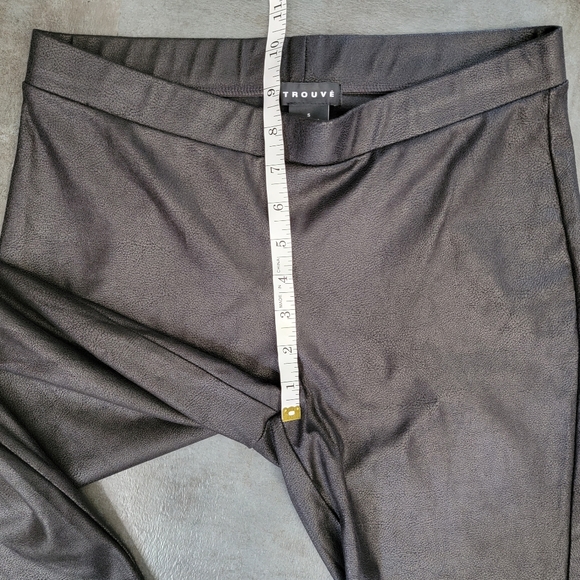 Trouvé Faux Leather Classic Black Caviar Pull On Leggings, Women's Size Small - Picture 7 of 12